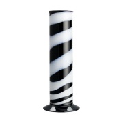Kosta Boda Lab-sylinterimaljakko 30 cm Musta-valkoinen