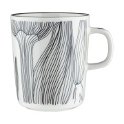 Marimekko Kukat Puhkeavat muki 25 cl White-forest green-black