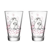 Moomin Arabia Kärlek Muumi-lasi 2-pack kirkas
