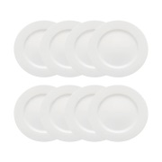 Rörstrand Swedish Grace jälkiruokalautanen Ø17 cm 8-pakkaus - Lumi (va...