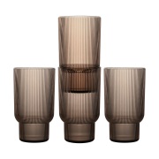 Sagaform Billi juomalasi 43 cl 4-pack Ruskea