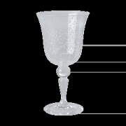 RICE Rice viinilasi bubble design 36 cl Clear