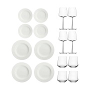 Iittala Essence & Dots illallisen aloitussetti 32 osaa - Kermanvalkoin...