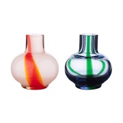 Marimekko Mini maljakko 2 osaa Light blue-dark green-red-white