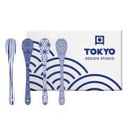 Tokyo Design Studio Nippon Blue lusikka 4 kpl