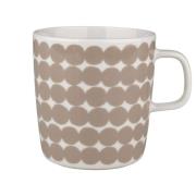 Marimekko OIVA Räsymatto muki 4 dl, valkoinen/beige