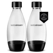 SodaStream Fuse pullo 2x0,5 litraa, musta