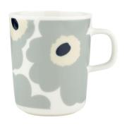 Marimekko Unikko muki 2,5 dl, valkoinen/harmaa/hiekka/sininen