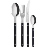 Sabre Paris Bistrot Solid ruokailuvälinesarja 4 osaa, black