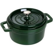 Staub Pyöreä kattila 22 cm 2,2 L, basilikanvihreä