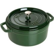 Staub Pyöreä kattila 26 cm 5,2 L, basilikanvihreä