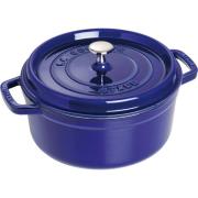 Staub Pyöreä kattila 26 cm 5,2 L, sininen