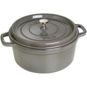 Staub Pyöreä kattila 28 cm 6,7 L, grafiitinharmaa