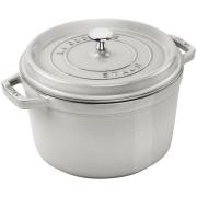 Staub La Cocotte valurautapata 4,8 litraa, white truffle