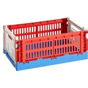 HAY Colour Crate Mix säilytyslaatikko small, red