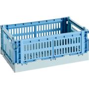 HAY Colour Crate Mix säilytyslaatikko small, sky blue