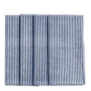 Chamois - Stripe Lautasliina 50x50 cm 4 kpl Navy Blue