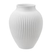 Knabstrup Keramik - Ripple Maljakko 20 cm Valkoinen