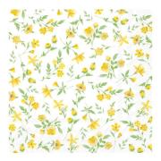 Ihr - Servetti Yellow Flowers 33x33 cm 20 kpl