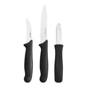 Fiskars - Essential Kuorijasetti 3 osaa Musta