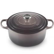 Le Creuset - Signature Valurautapata pyöreä 5,3 L Flint