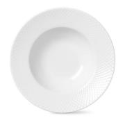 Lyngby Porcelæn - Rhombe Syvä lautanen 24,5 cm Valkoinen