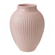 Knabstrup Keramik - Knabstrup Maljakko uritettu 20 cm Vaaleanpunainen