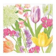 Caspari - Spring Flower Show Servetti 33x33 cm 20 kpl