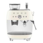 Smeg - Smeg Manuaalinen Espressokone kahvimyllyllä EGF03 Kerma