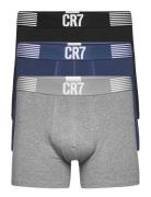 Cr7 Basic, Trunk, 3-Pack Bokserit Multi/patterned CR7