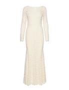 Dress Maksimekko Juhlamekko Cream Rosemunde