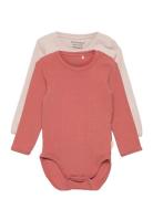 Body Ls Bodies Long-sleeved Pink Minymo