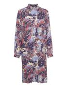 Slmayana Shirt Dress Ls Lyhyt Mekko Multi/patterned Soaked In Luxury