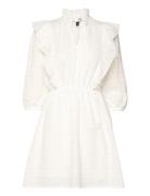 D2. Broderie Anglaise Dress Lyhyt Mekko White GANT