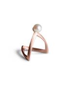 Pearl V Ring Sormus Korut Pink Jane Koenig