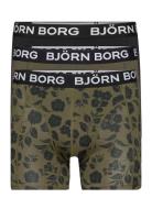 Cotton Stretch Boxer 3P Bokserit Green Björn Borg