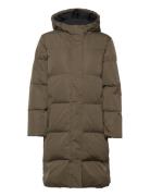 Slfnima New Down Coat W Topattu Pitkä Takki Brown Selected Femme