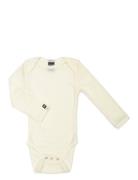 Body Ls, Off. White Drop Needle, Merino Wool Bodies Long-sleeved White...