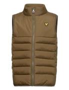 Leightweight Panel Gilet Toppaliivi Brown Lyle & Scott Junior