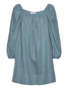 Alma Linen Dress Lyhyt Mekko Blue Ella&il