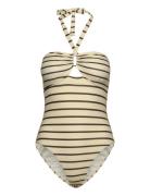 Swimsuit Uimapuku Uima-asut Beige Sofie Schnoor