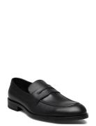 Biabyron Loafer Leather Loaferit Matalat Kengät Black Bianco