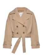 Cropped Trench Jacket Trenssi Takki Beige GANT