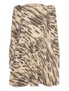 Light Jacquard Mini Dress Lyhyt Mekko Beige ROTATE Birger Christensen