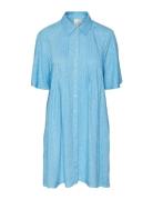 Yasfira 2/4 Shirt Dress S. Noos Lyhyt Mekko Blue YAS