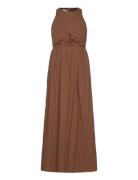 Cut-Out Dress Maksimekko Juhlamekko Brown Hope