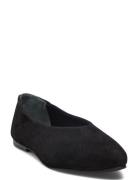 Biamarina Pointy Ballerina Suede Ballerinat Black Bianco