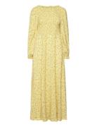 Light Jacquard Maxi Dress Maksimekko Juhlamekko Yellow ROTATE Birger C...