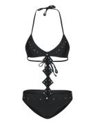 Fire Vibes Bikini Bikinit Black H2O Fagerholt