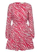 Ls Cut Out Mini Dress Lyhyt Mekko Pink Michael Kors